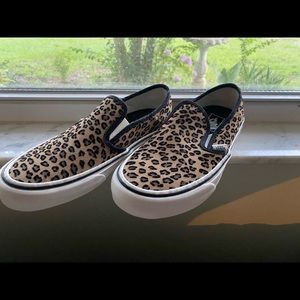 cheetah print slip-on vans